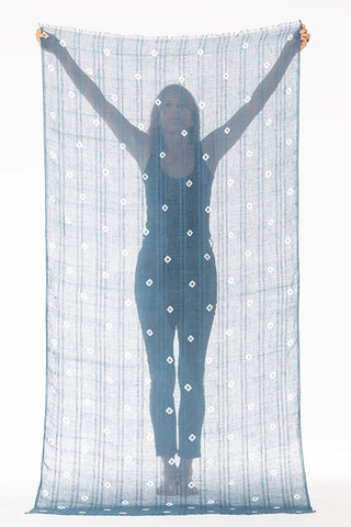 LINEN EL MELHFA ALL OVER DOTS SHAWL