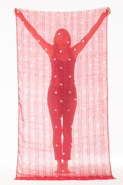 LINEN EL MELHFA ALL OVER DOTS SHAWL