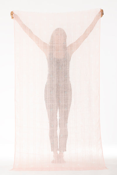 LINEN EL MELHFA ALL OVER DOTS SHAWL