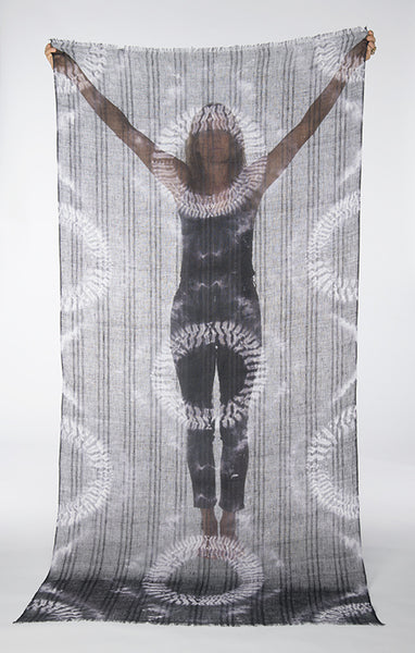 LINEN EL MELFHA SUNFLOWER SHAWL